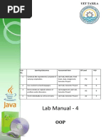 Lab Manual - 4: CLO No. Learning Outcomes Assessment Item BT Level PLO