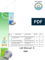 Lab Manual - 5: CLO No. Learning Outcomes Assessment Item BT Level PLO