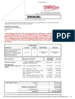 Air India Express Itinerary and Receipt