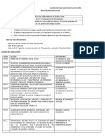 Guión de Simulacro de Evacuación Institucion Educativa