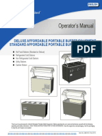 Operator's Manual: Deluxe Affordable Portable Buffet Equipment Standard Affordable Portable Buffet Equipment