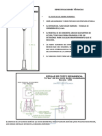 Especificaciones Técnicas Poste Ornamental