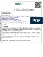 International Journal of Retail & Distribution Management: Article Information