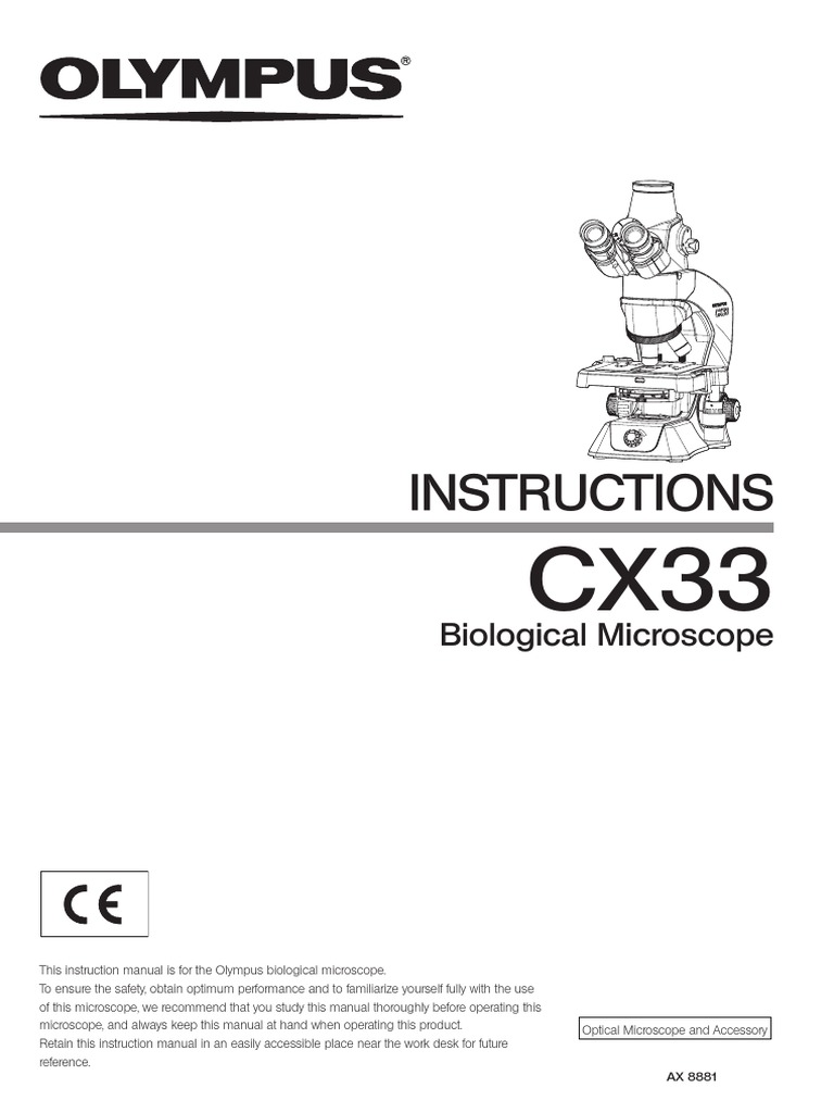Instructions: Biological Microscope | PDF | Camera | Electromagnetic ...