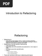 Introduction To Refactoring