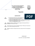 CE 4529 Pavement Design Final Exam