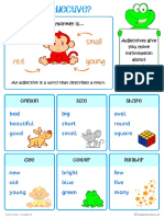Grammar Posters Adjectives Examples
