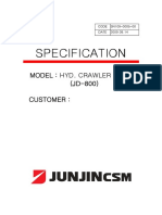 Specification: Model: Hyd. Crawler Drill (JD-800) Customer