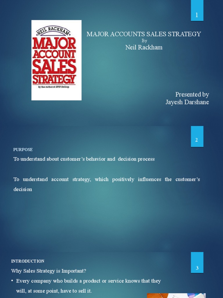 Major Sales Strategy-Jayesh | PDF | Sales | Negotiation