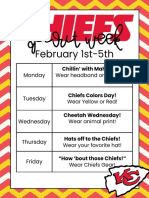 Shull Chiefs Spirit Week