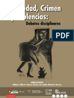 LIBRO - Sociedad, Crimen y Violencias Debates Disciplinares - Jiménez-García, Martínez-Herrera - 2020