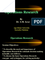 Operations Research: by Dr. S.M. Israr