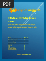 HTML and HTML5 Cheat Sheets