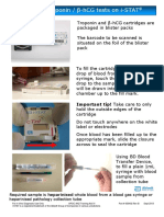 Performing Troponin / β-hCG tests on i-STAT: Important tip! Take care to only