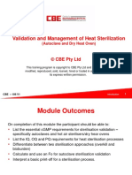 Validation and Management of Heat Sterilization