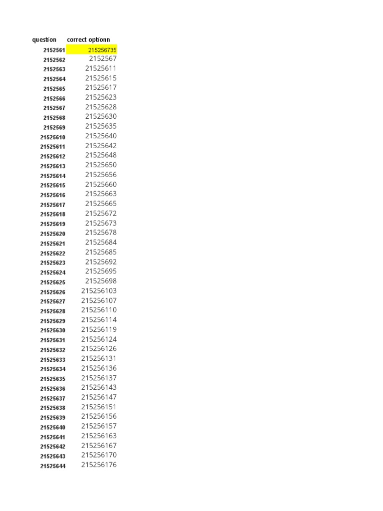 Numerical Sequence Options | PDF
