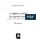 Gamboa ¡Compón Cortito! FL, CL, VN, VC, Pno Perc Score