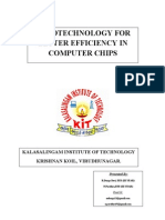 Nanotechnology For Better Efficiency in Computer Chips: Kalasalingam Institute of Technology Krishnan Koil, Virudhunagar