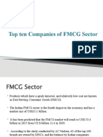 Top Ten Companies of FMCG Sector