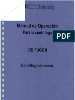 Manual de Operación Centrifugas ICB FUGE II