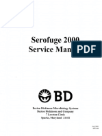 Serofuge 2000 Series Service Manual