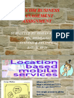 Mobile Location Based Services