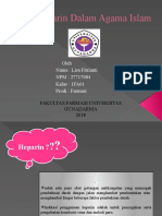 Heparin Dalam Agama Islam: Oleh Nama: Lisa Fitrianti NPM: 27717084 Kelas: 1FA01 Prodi: Farmasi