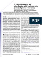 Mitofusin 2 (Mfn2) links mitochondrial and endoplasmic reticulum function with insulin signaling and is essential for normal glucose homeostasis