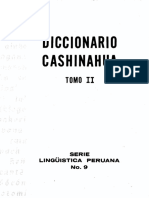 Diccionario Cashinahua Tomo II de Susan Montag