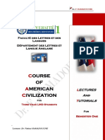 American Civilization For Third Year LMD Students