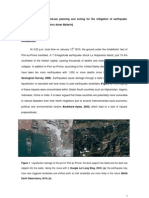 Discuss the role of land-use planning and zoning for the mitigation of earthquake hazards globally (2010)