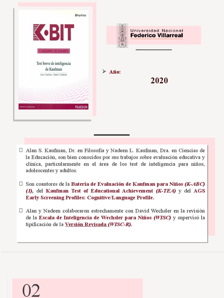 Test Breve de Inteligencia K-BIT | PDF | Inteligencia | Evaluación ...