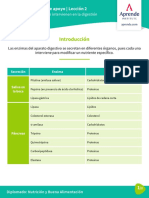 Enzimas Que Intervienen en La Digestion