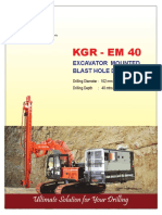 KGR - em 40: Excavator Mounted Blast Hole Drill Rig