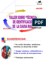 Taller Identificación Causa Raíz