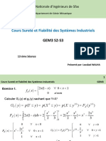 Cours Sureté Et Fiabilité (13éme Séance)