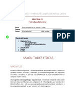 Magnitudes físicas fundamentales y derivadas