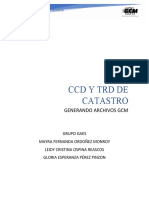 CCD y TRD de Catastro