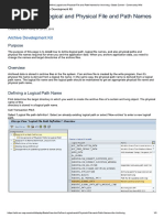 SAP How To Define Logical and Physical File