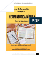 Guía de Estudio Del Curso de Hermenéutica Bíblica
