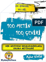 100 Meti̇n 100 Çevi̇ri̇