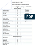 INVENTARIO de salida