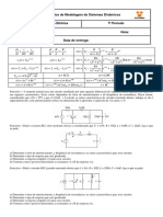 Aula 6 - Modelagem de Sistemas Dinâmicos - Estudo Da Resposta de Circuitos RLC