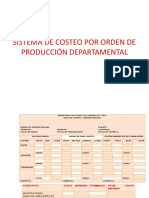 Sistema de Costeo Por Orden de Producción Departamental