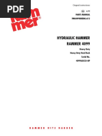 Hydraulic Hammer RAMMER 4099: Parts Manual PM4099HHENG.612