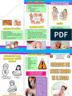 Triptico - Cuidados Del Recien Nacido
