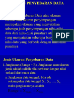 Ukuran Penyebaran Data