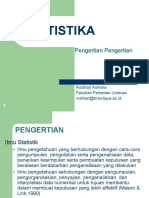 BAB I PANGATAR Dan PENGERTIAN STATISTIK Dan STATISTIKA