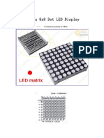 LED Matrix 8x8 Dot LED Display: - Common Anode 24 Pin