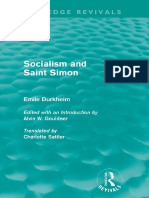 Émile Durkheim - Sociology and Saint Simon (2009, Taylor and Francis)